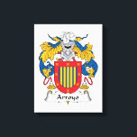 Arroyo Family Crest Canvas Print<br><div class="desc">Arroyo Coat of Arms</div>