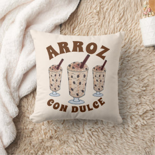 Arroz con Dulce Puerto Rican Coconut Rice Pudding Throw Pillow