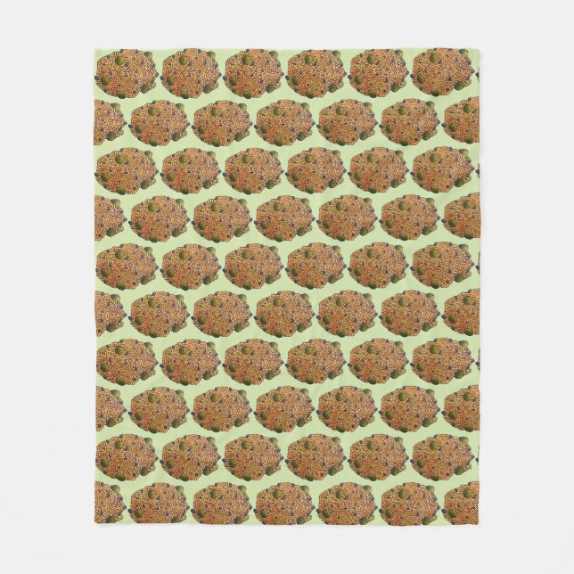 Arroz con Gandules Puerto Rican Food Rice Peas Fleece Blanket (Front)