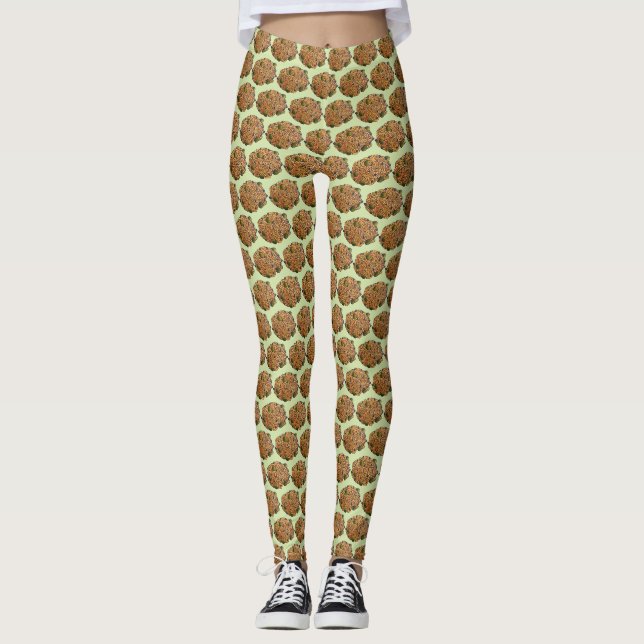 Arroz con Gandules Puerto Rican Food Rice Peas Leggings (Front)