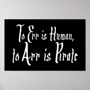 Arrr Pirate Poster