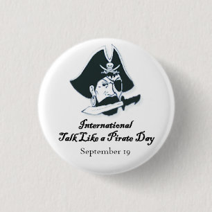 Arrr! Talk Like a Pirate Day 1 Inch Round Button