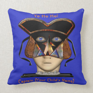 Arrrgh! Kids Guardian Pirate (Personalized) Throw Pillow