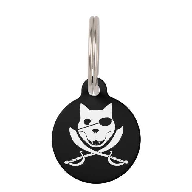 Arrrr it's the kitty roger! pet tag (Front)