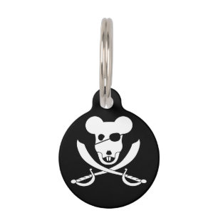 Arrrr it's the mousie roger! pet tag