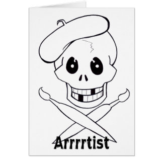 Arrrrtist Pirate (Skull and Crossbones)