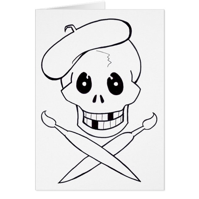 Arrrrtist Pirate (Skull and Crossbones) (Front)