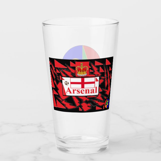 Arsenal 10 drinking glass (Front)