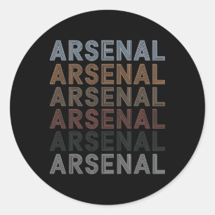 Arsenal Football Team Fan Gift Idea  Classic Round Sticker