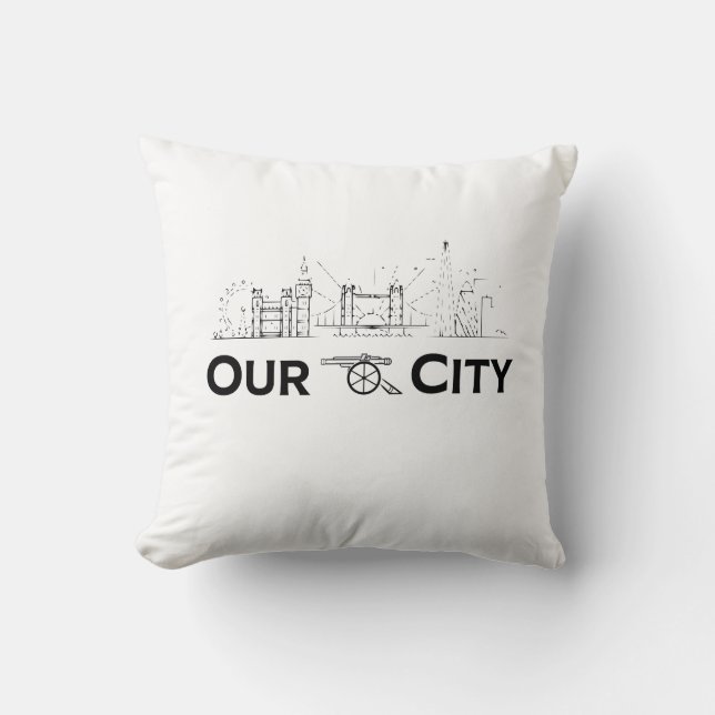 Arsenal Our City  Throw Pillow (Front)