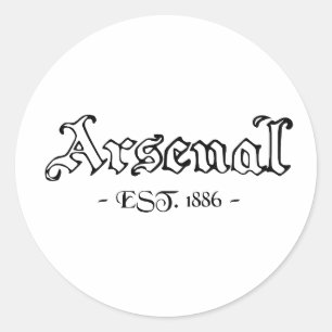 Arsenal Retro Classic Round Sticker