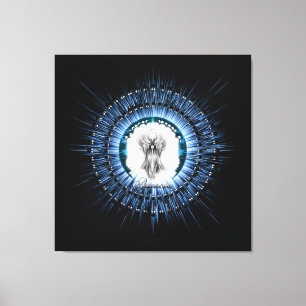 Arsencia Ethereal Silver Light Fractal Art Canvas Print