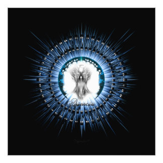 Arsencia Ethereal Silver Light Fractal Art Photo Print