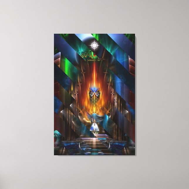 Arsencia Golden Goddess Razor Cut Canvas Print (Front)