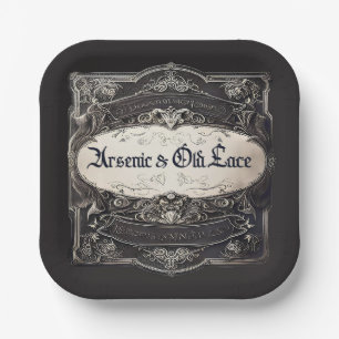 Arsenic & Old Lace Victorian  Paper Plate