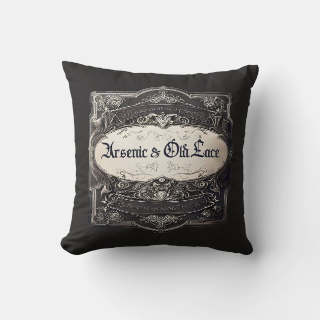 Arsenic & Old Lace Victorian  Throw Pillow (Front)
