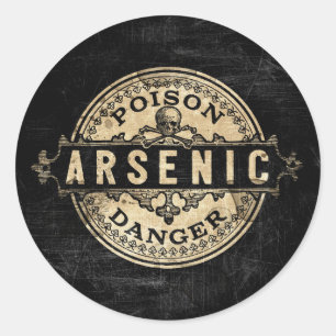 Arsenic Vintage Style Étiquette de poison