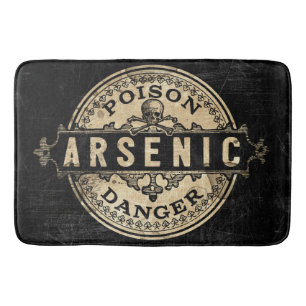 Arsenic Vintage Style Poison Label Bath Mat