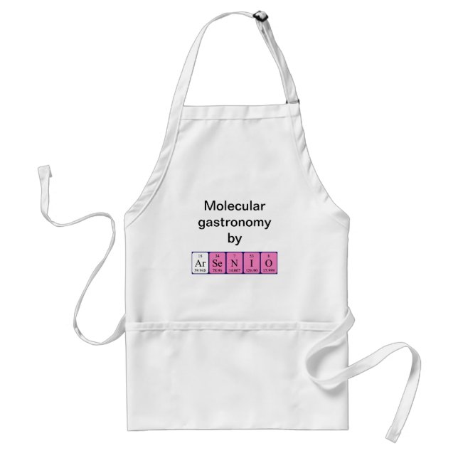 Arsenio periodic table name apron (Front)