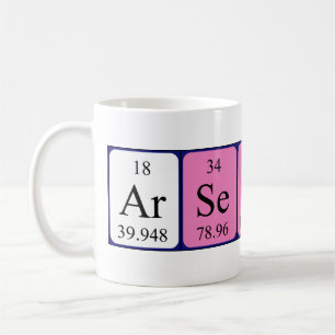 Arsenio periodic table name mug