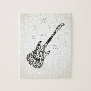 Art a guitar jigsaw puzzle