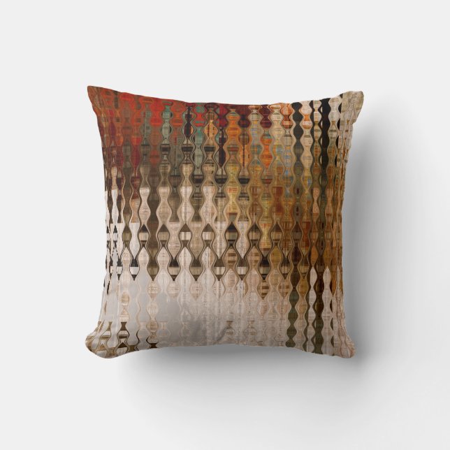 art abstract colorful geometric intersection backg throw pillow (Front)