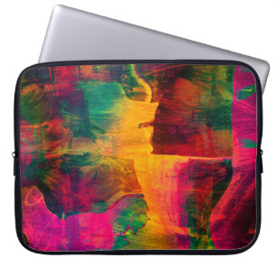 art abstract colorfur vibrant paper backgroundart, laptop sleeve