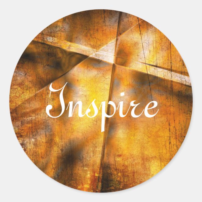 art abstract colourful background classic round sticker (Front)