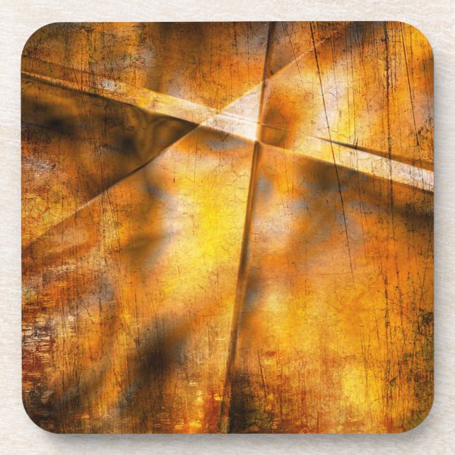 art abstract colourful background coaster (Front)