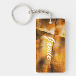 art abstract colourful background keychain
