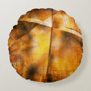 art abstract colourful background round pillow