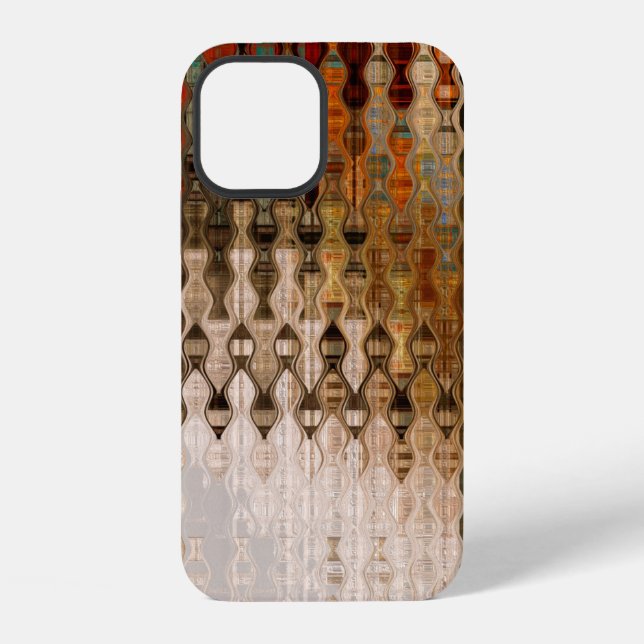 art abstract colourful geometric intersection back iPhone case (Back)