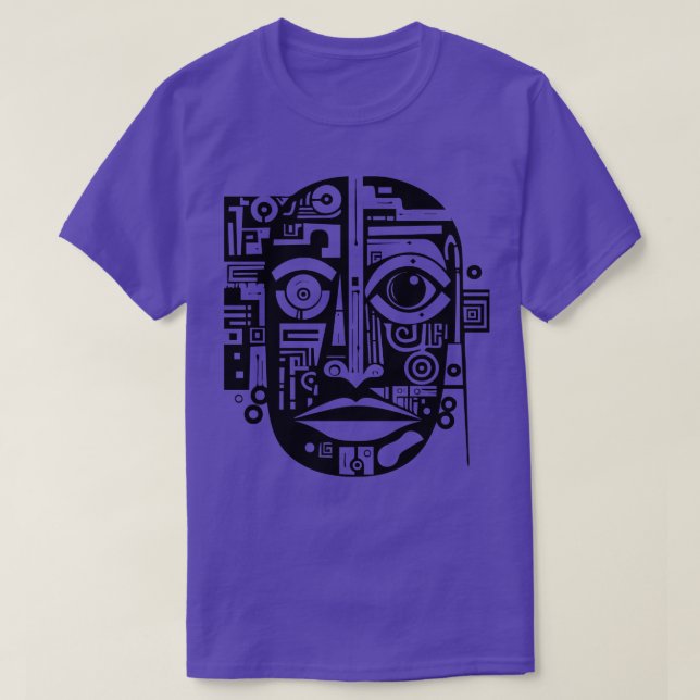 Art Abstract Face T-Shirt (Design Front)