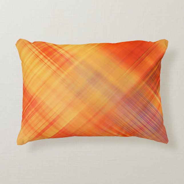 art abstract geometric diagonal lines pattern, blu accent pillow (Front)