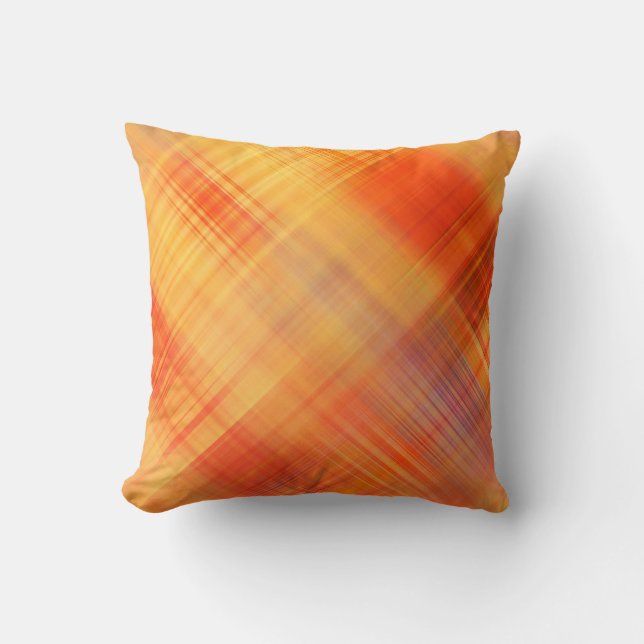 art abstract geometric diagonal lines pattern, blu throw pillow (Front)