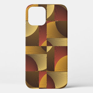 Art Abstract Geometric Textured Background iPhone 12 Case