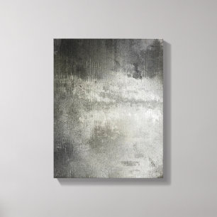 art abstract grunge black and white textured canvas print