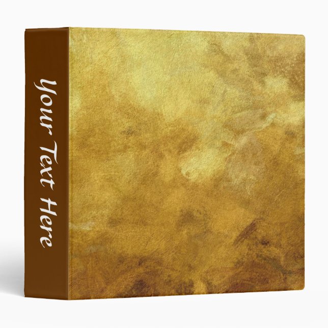 art abstract painted background in golden colour binder (Front/Spine)