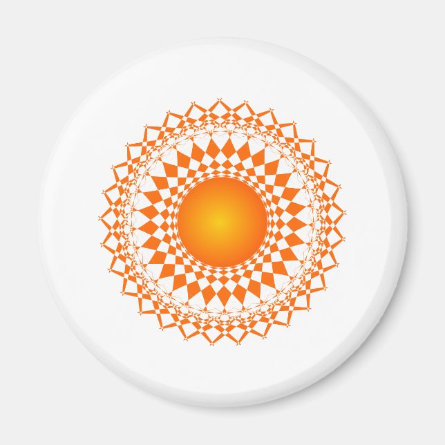 art abstract  repeat pattern  design magnet (Front)
