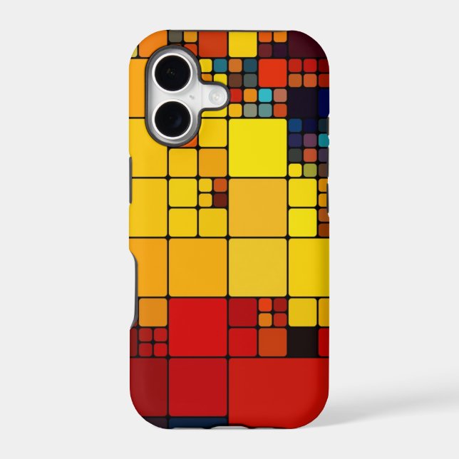 Art abstract vibrant rainbow geometric pattern (Back)