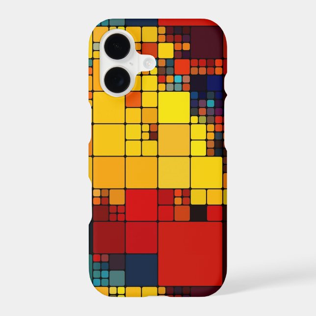 Art abstract vibrant rainbow geometric pattern (Back)
