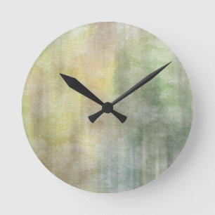 art abstract watercolor background on paper 2 round clock