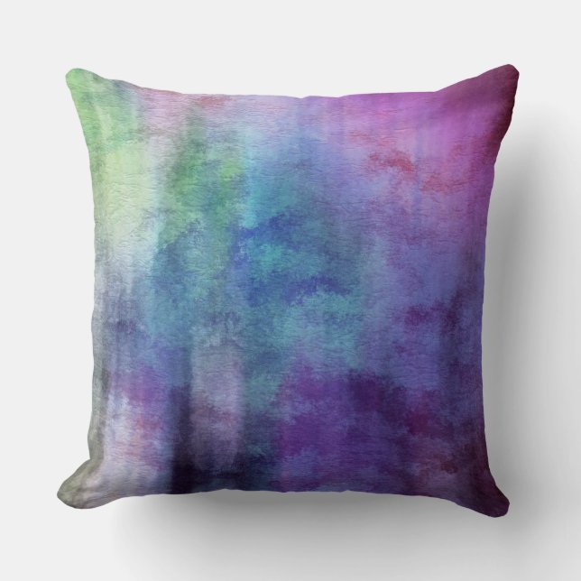 art abstract watercolor background on paper 2 throw pillow (Front)