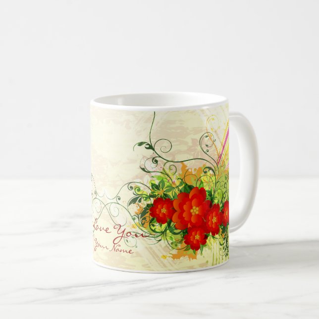 Art Abstrait 42 Mug (Devant droit)