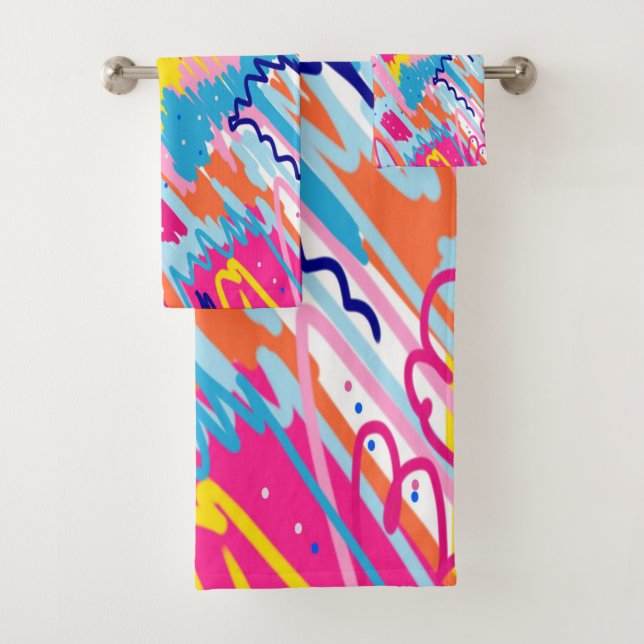 Art Abstrait aux couleurs vives (En situation)