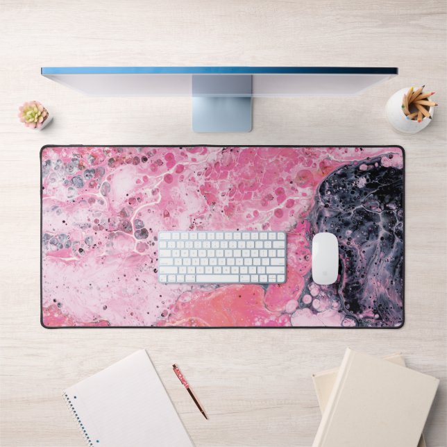 Art Abstrait Avec Peinture Acrylique Pour Rose (Bureau 1)
