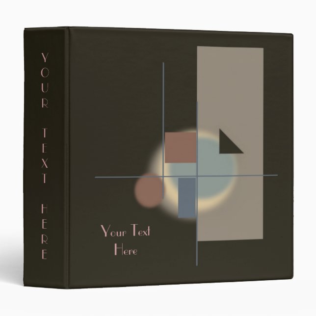 Art Abstrait Avery Classeur (Devant/Côté)