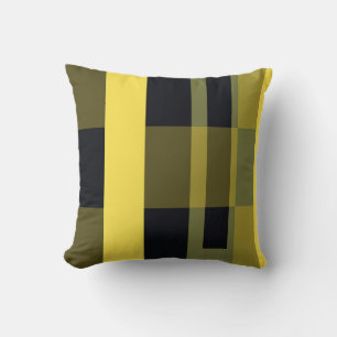 Art Abstrait coloré motif rayures Coussin