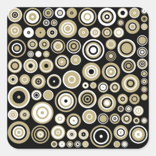 Art abstrait de rétro motif - autocollants