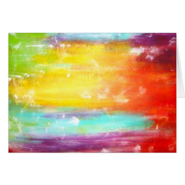 Art abstrait de véritables couleurs (Devant horizontal)